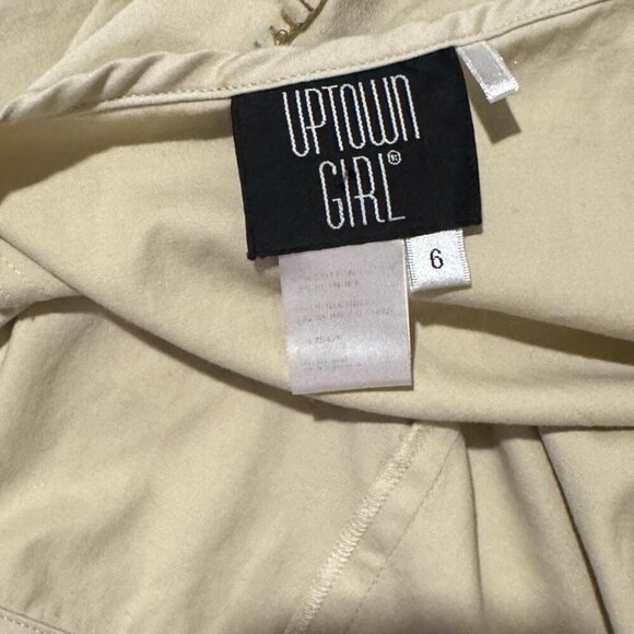 Y2K Uptown Girl Tiered Beige Skirt With Zip Off Convertible Hem Boho Aesthetic - Picture 4 of 7